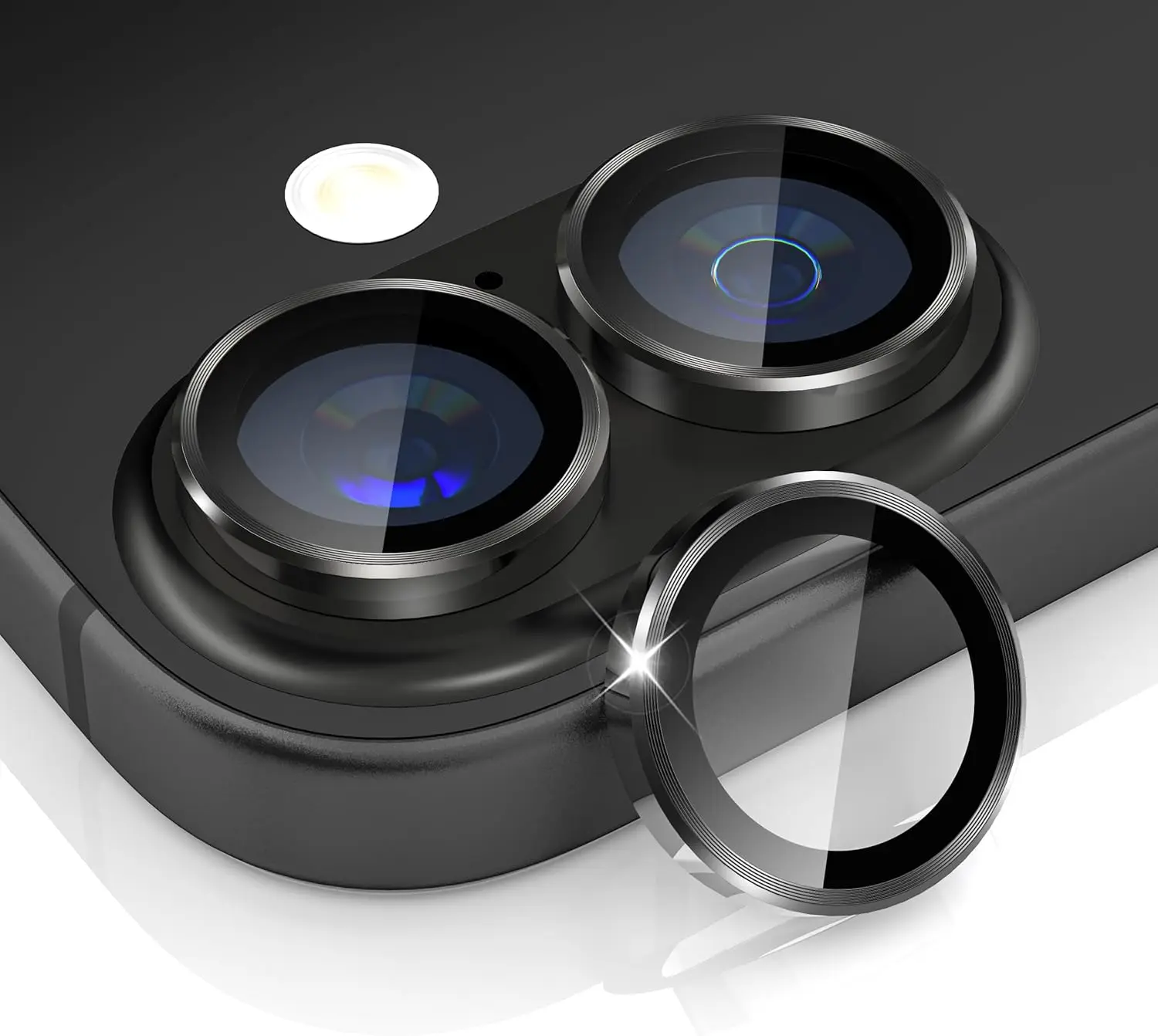 Bling Glitter Ultra-HD Tempered Glass Camera Lens Protector