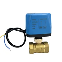 1/2 "3/4" 1 "1-1 1/4" 2 "ปกติปิด/เปิดบอลวาล์วไฟฟ้า 110V 220V 12V 24V 2 สายทองเหลืองบอลวาล์วมอเตอร์แรงบิดขนาดใหญ่ 2