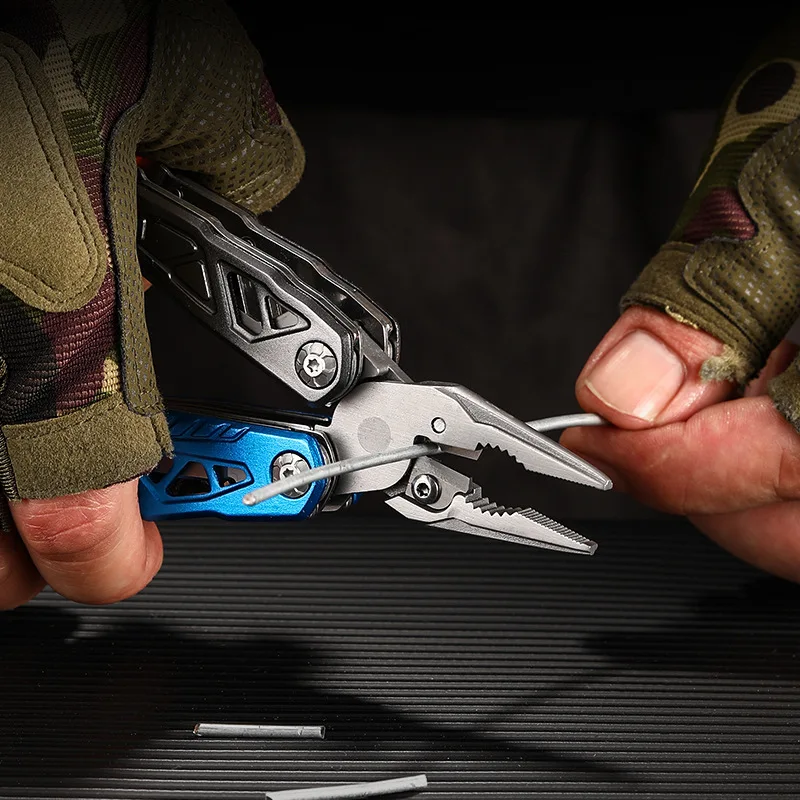 Outdoor camping survival chopping wood combination tool multifunctional vehicle mounted hammer pliers chopping wood tactical axe 3