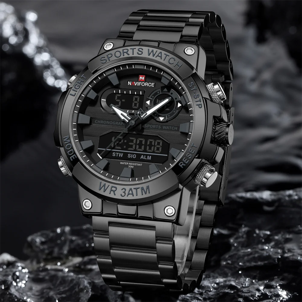 Naviforce 9237 Luxury Stainless Steel Men Watch description image 11