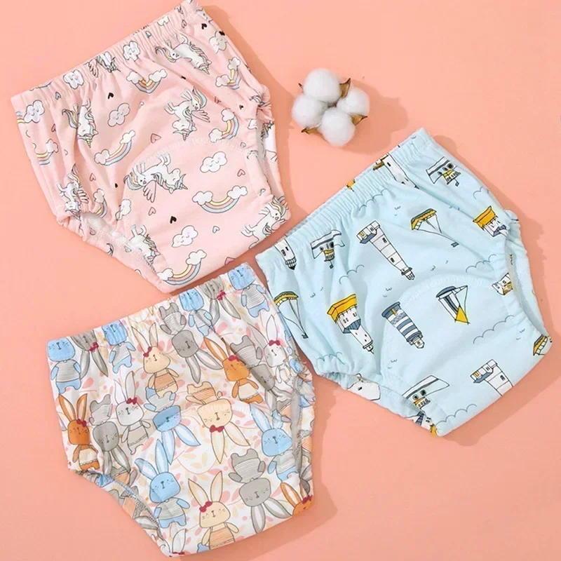 Infant Baby Training Pant Washable Reusable Soft Cotton Cloth Diaper for Toddler Boy Girl Spring Summer Breathable Diaper Nappy Baby Training Pants Cloth Diapers