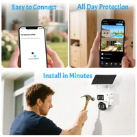 V380 Pro double objectif 8MP caméra extérieure 4G système de Surveillance de sécurité caméra IP avec détection de mouvement PIR et Vision nocturne BP9 2