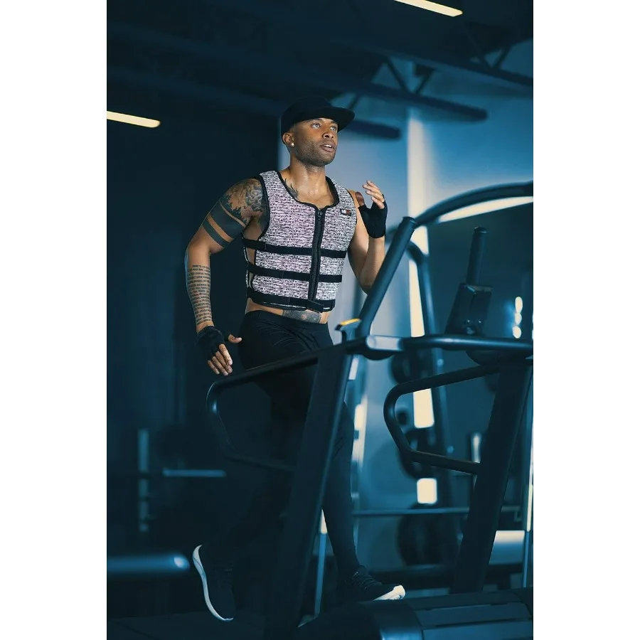 Super Slim Air Flow Weighted Vest 8lbs Workout Vest for Men and Women. Solid Iron Weights. Machine Washable.