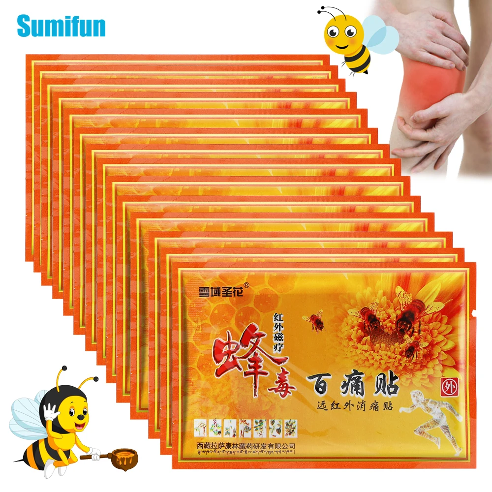 

8/40/80Pcs Bee Venom Analgesic Patch Knee Joint Muscle Ache Pain Relief Sticker Arthritis Rheumatism Painkiller Health Plaster