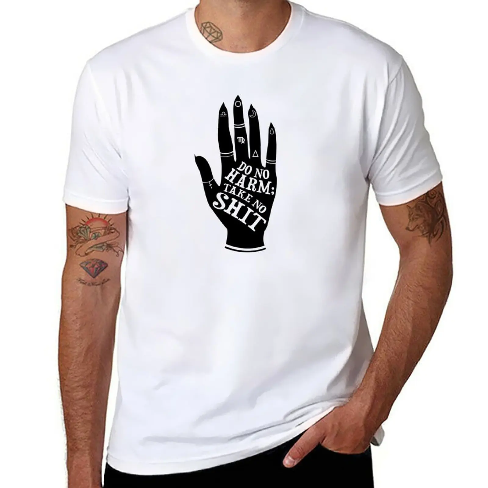 

New Do No Harm T-Shirt summer top man clothes graphics t shirt mens t shirts