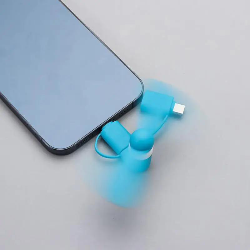 1/3PCS Cooling Fans Removable High Quality For Cell Phone For Ipad 5 6 6s Mobile Phone Mini Fan Micro Usb Type-c Plug