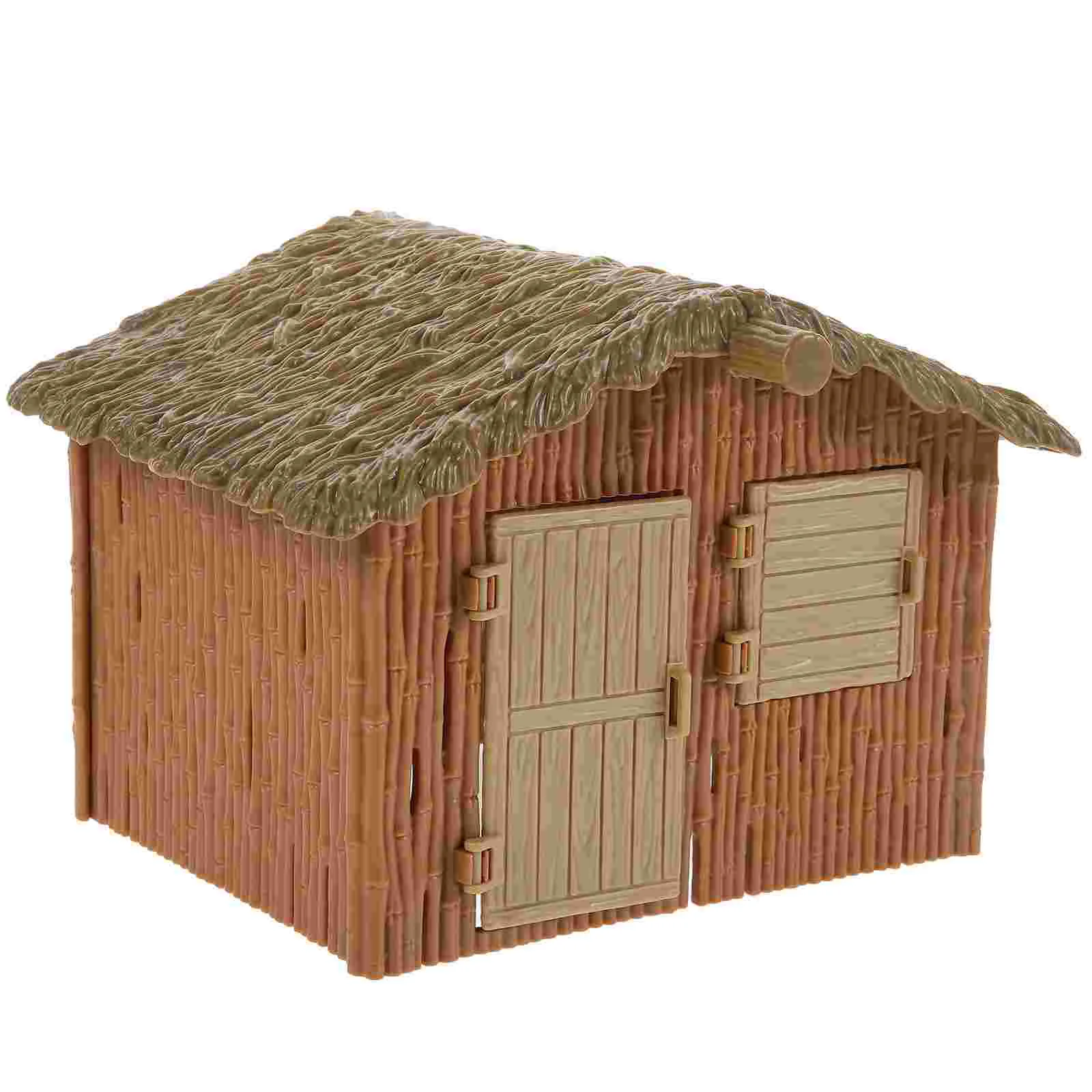 

Farm House Model Photo Prop Home Decor Small Decoration Tiny Plastic Mini Child