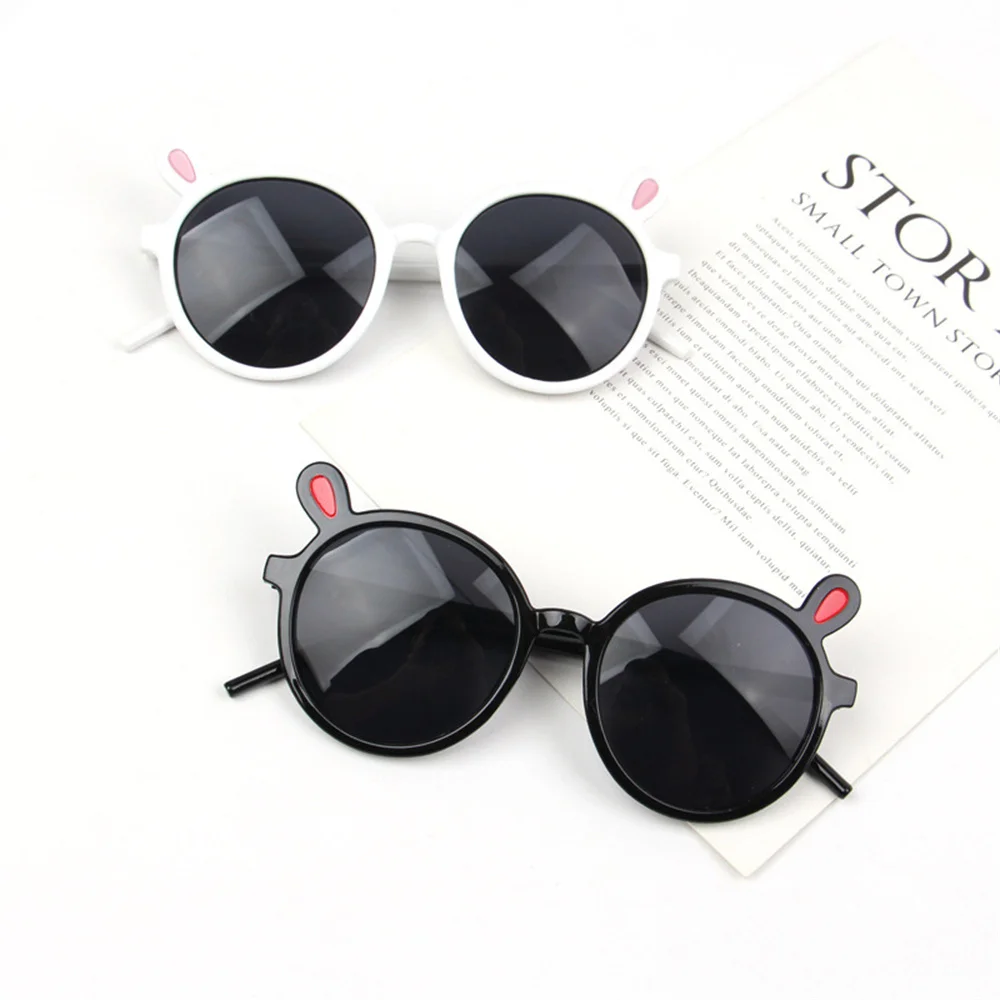 1 Pcs Children'S Sunglasses Korean Cute Baby Rabbit Ears Sunglasses Boys And Girls 3-8 Years Old Kids