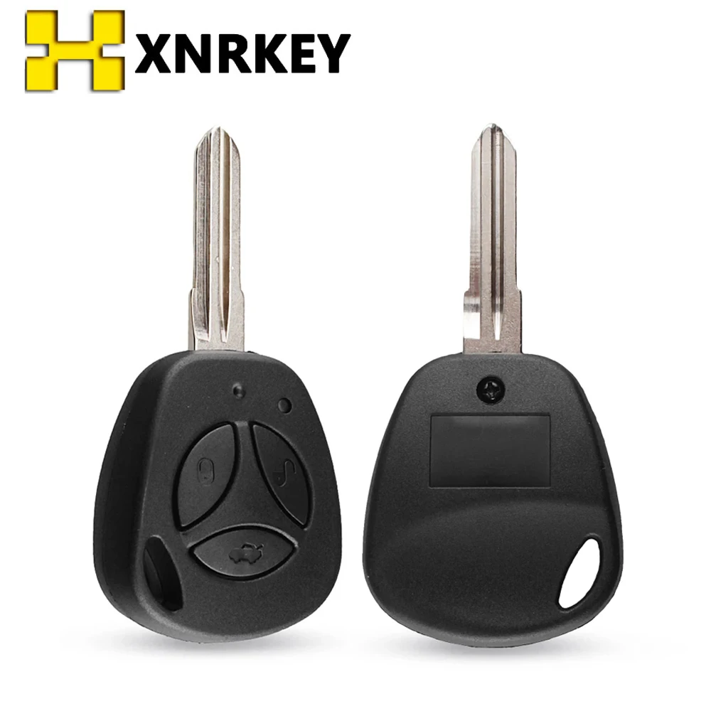 XNRKEY 3 Buttons Car Key Shell for Lada Uncut Auto Blank Replacement Remote Key Case Cover