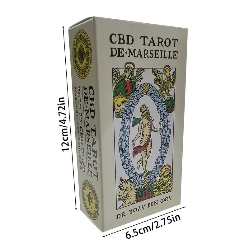 Marseille Tarot Deck Full English Version Magic Tarot Board Game Universal Tarot Mini Rider Tarot Adventure Time tarot 78PCS 6