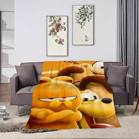 Cartoon G-Garfields Blanket Skin friendly comfort warm soft plush blanket suitable sofa living room office bedroom 1