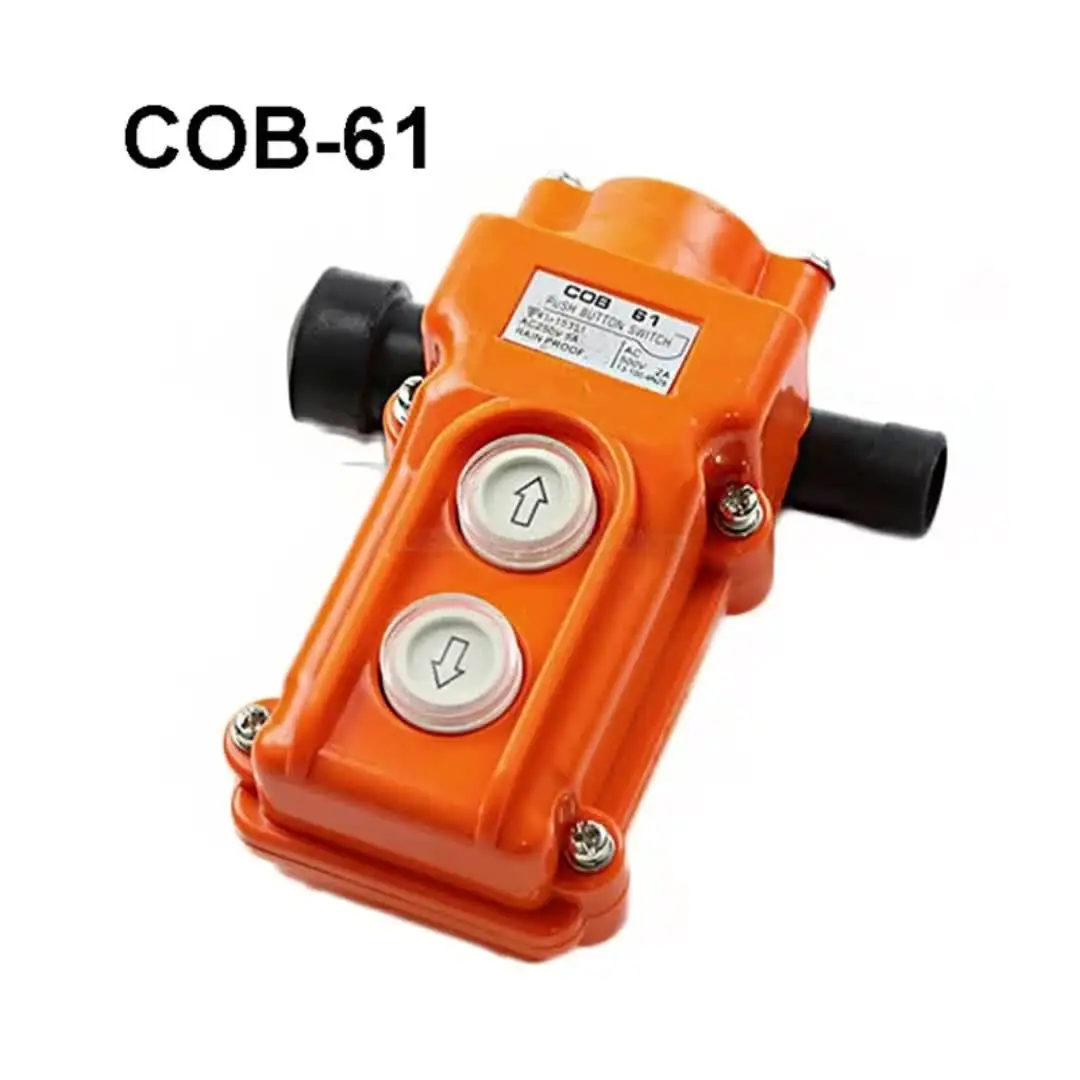 Interruttore A Pulsante Impermeabile COB-61 | 250V 5A | Per Gru, Argani | Con Guaina - Foto 9