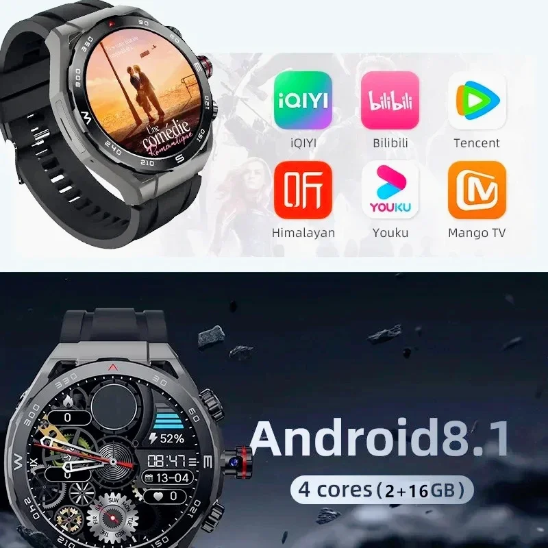 2025 ����Ʈ��ġ GPS �׺���̼� AMOLED HD ȭ�� ��Ʈ�Ͻ� 4G �� ī�� ī�޶� ȭ�� ��ȭ ���