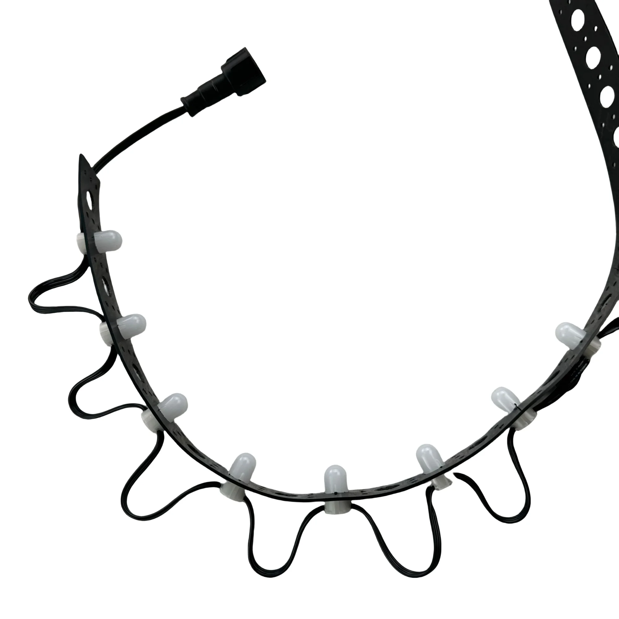 50ct LB1908 IC RGB Bullet Gumdrop Pixel String Light DC12V 18AWG