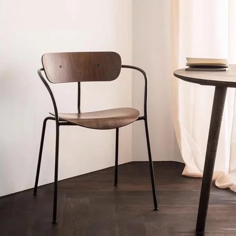 

Wood Lounge Dining Chairs Nordic Minimalist Event Relax Dining Chairs Desk Metal Sandalye Otel Sandalyeleri Room Furniture