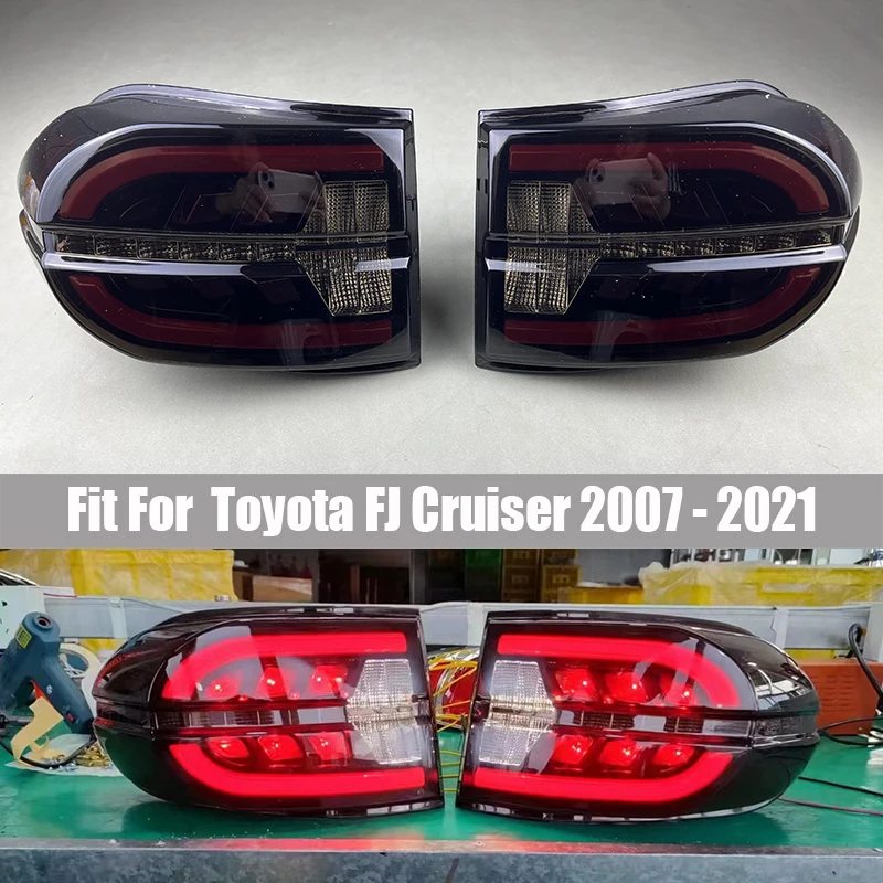 

Car Styling LED Tail Light Suitable for Toyota FJ Cruiser 2007 - 2021 LED Rear Running Light + Brake Lamp + Dynamic Turn Signal