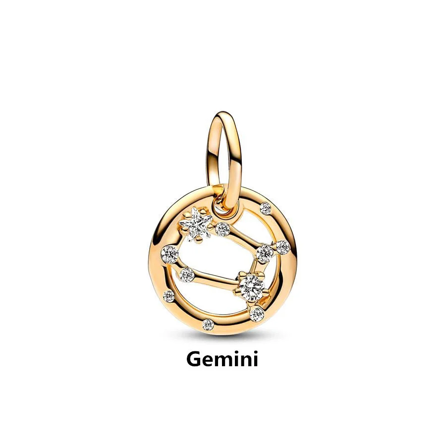 Gold Plated Constellation Charm Beads for Bracelet