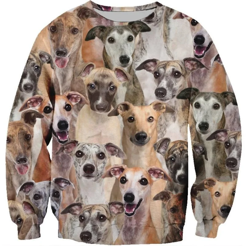 thumbnail image 1 of Nuevo jersey para hombre con estampado 3D de animales, gatos y perros, para deportes al aire libre, cálido, informal, de moda urbana, 1 of 5