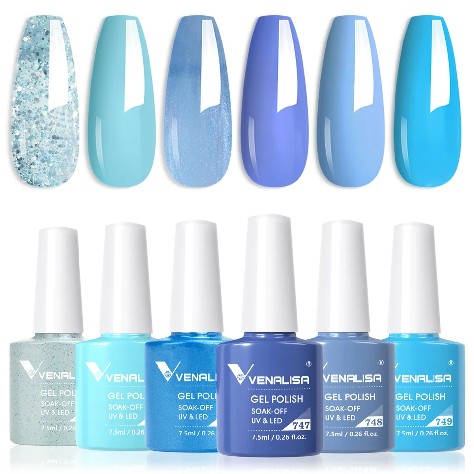 Venalisa UV-Gel-Nagellack Set, 7,5 Ml – Neon Farben, Langanhaltend, Für Nagelkunst & Maniküre