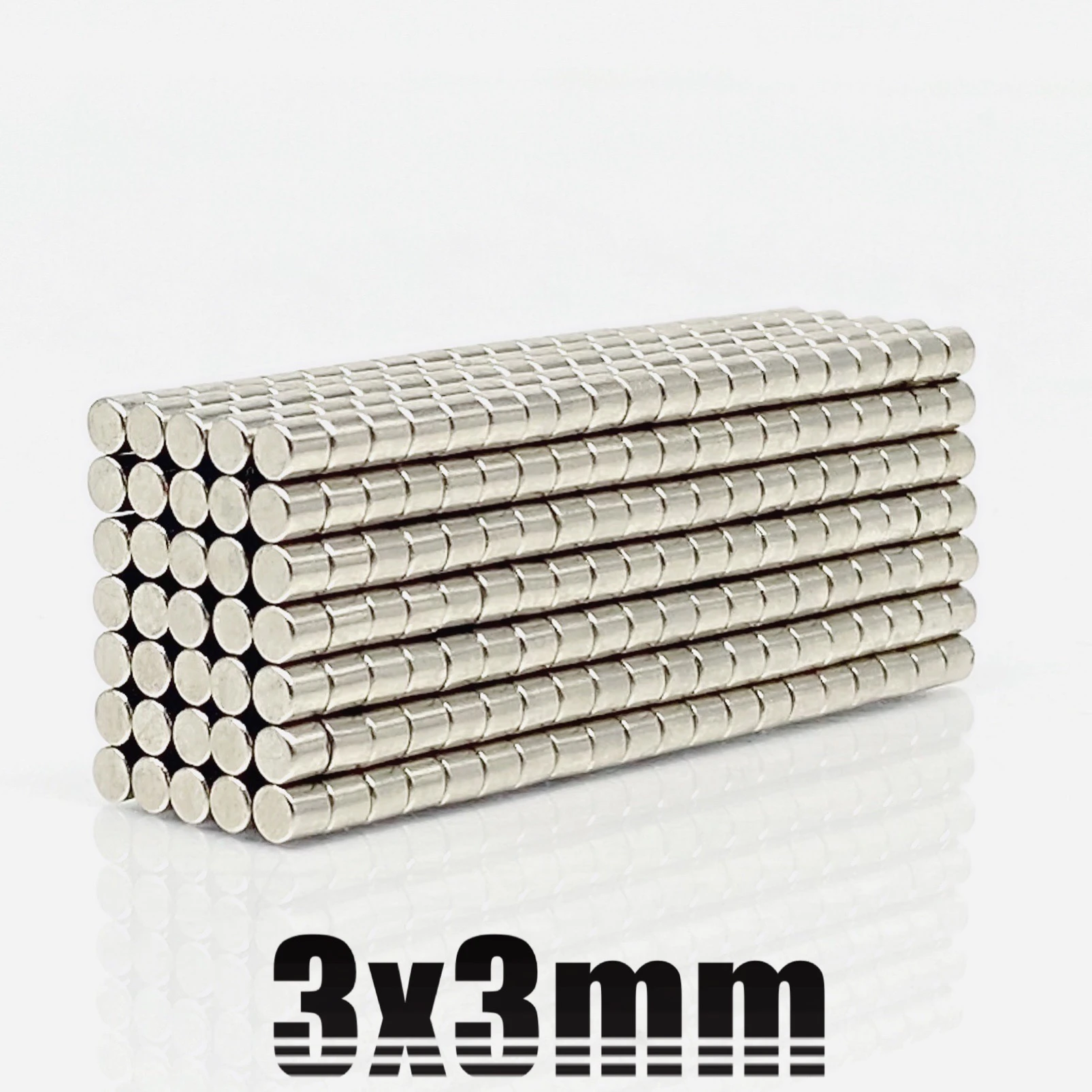 작은 디스크 자석 3x3mm 3x3mm, 대량 소형 원형 자석 3x3mm 네오디뮴 원형 N35 강한 자석 3*3mm 10 ...
