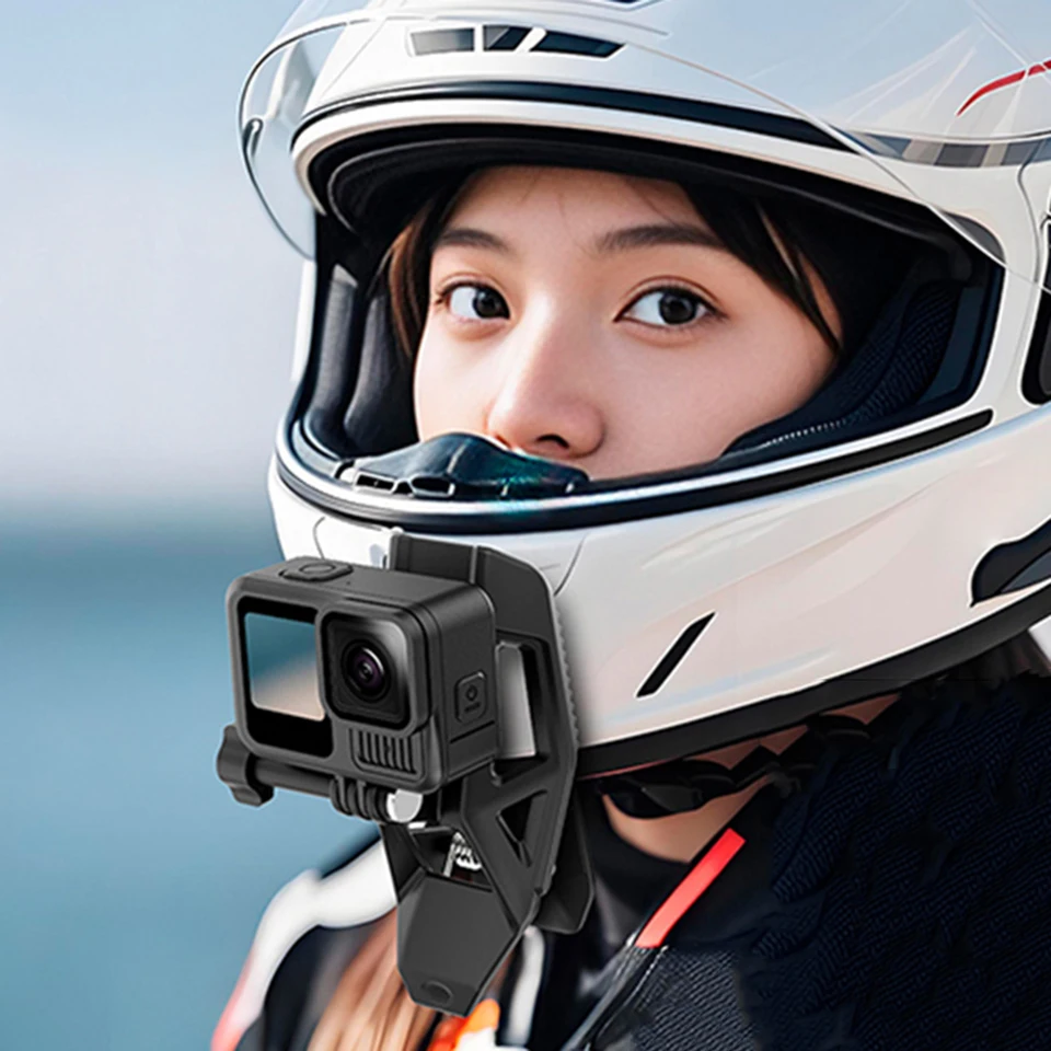 Motorcycle Helmet Chin Mount Clip for Action Cameras
