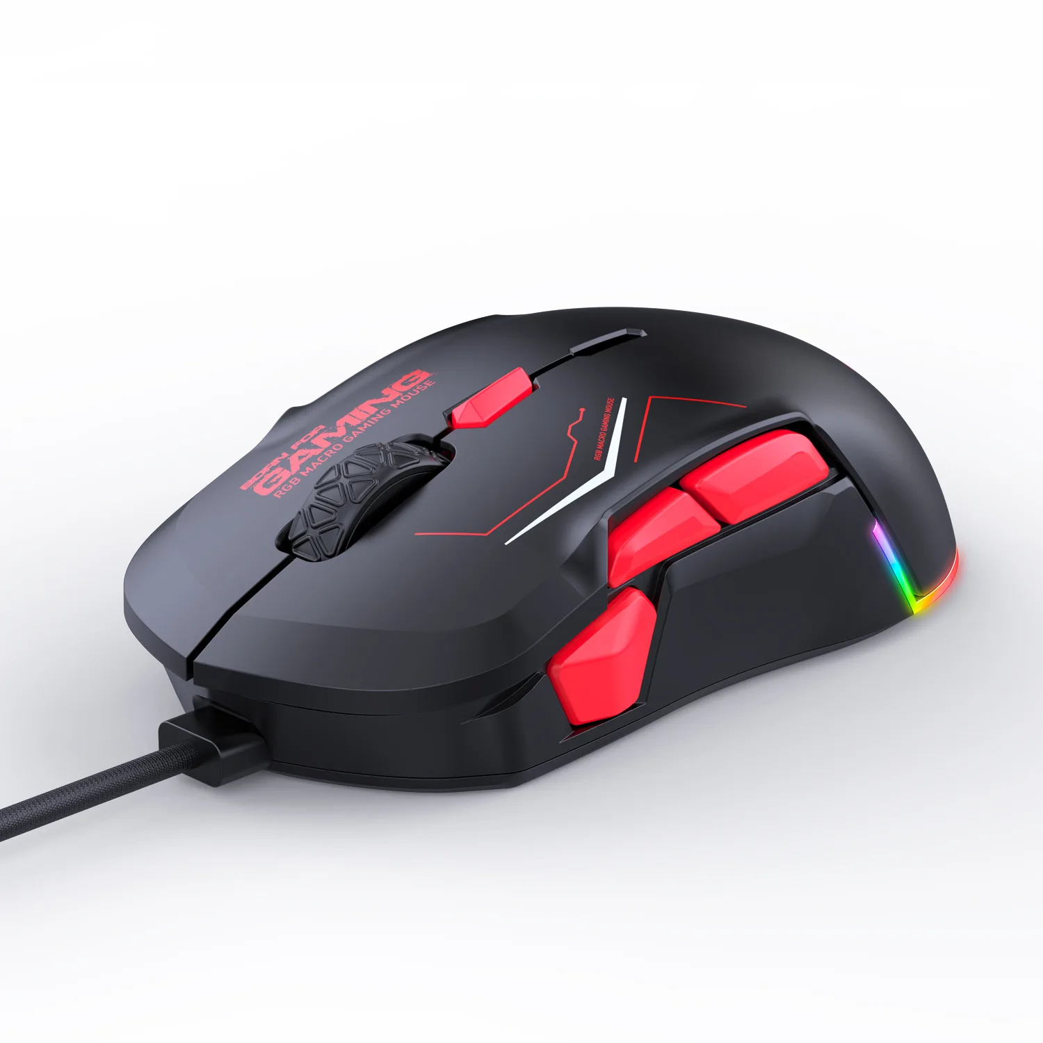 Rato Macro Gaming Direita e Esquerda, Ambas