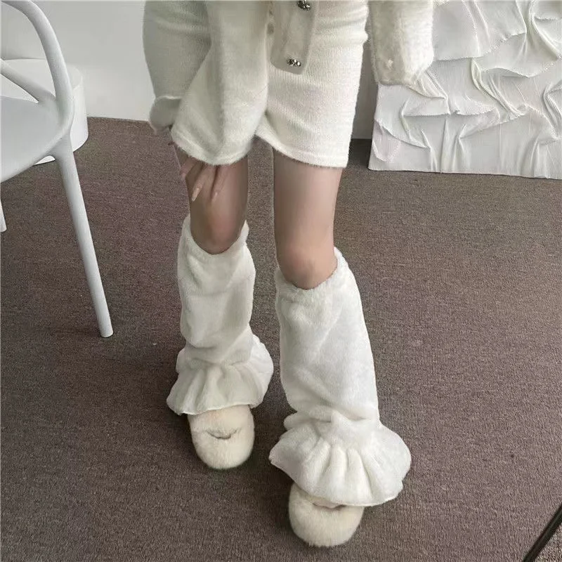 Karusnahasoojendajad Saapavarrukad Soojem Jaapani Haruku JK Lolita Boho sokikomplektid Reie ripskoes Talve sääre pikad sokid_voghion.com