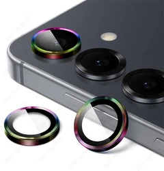 Aluminum Alloy Ring Camera Protectors with 9H Glass Rear Metal Lens Cap - Galaxy S25FE (Colorful - 05)