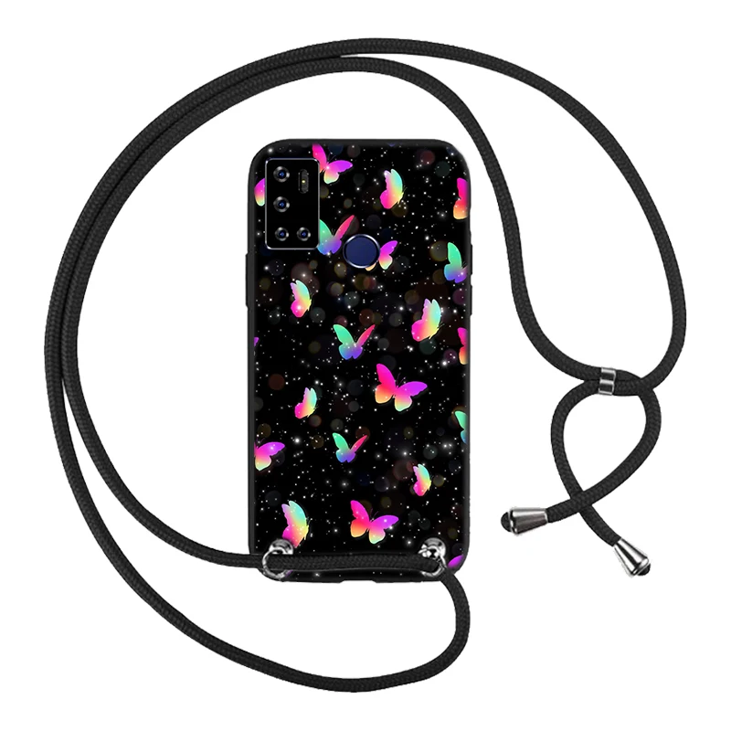 Necklace Lanyard Rope Cover Case For Meizu Note 8 Note8 9 Note9 16s Pro 16t M8 Lite X8 M10 Pro 6 Plus Phone Cases Unique Daisy meizu phone case with stones Cases For Meizu