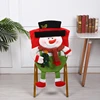 Chair Covers Santa Red Hat Chair Xmas Kitchen Dining Chair Slipcovers 5