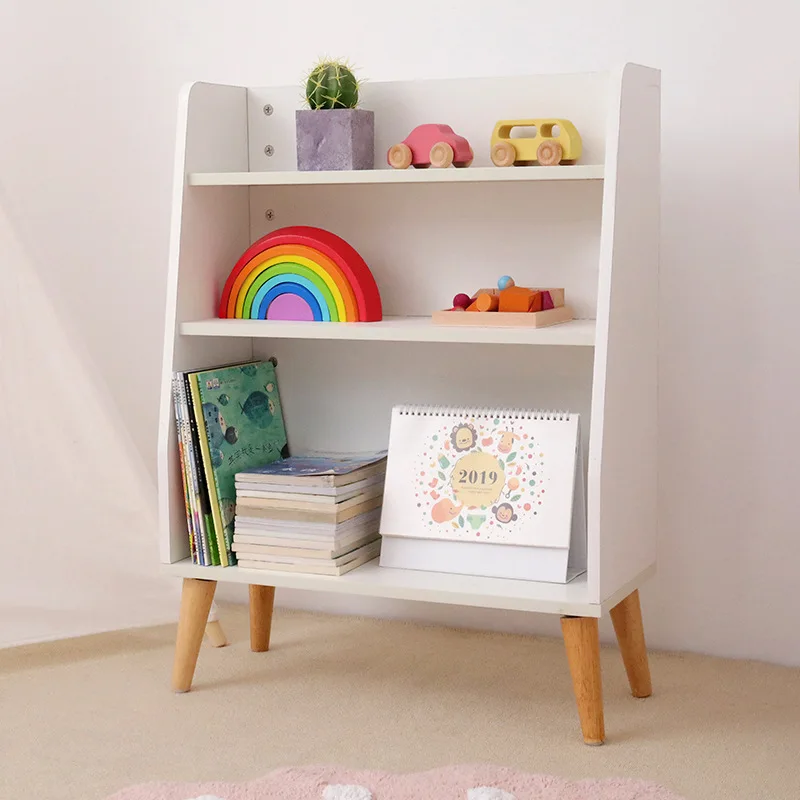 Children's Small Bookshelf Picture Bookcase Nordic Style Creative Kids Toys  Storage Cabinet Home Corner Rack Meal Side Cabinet - AliExpress