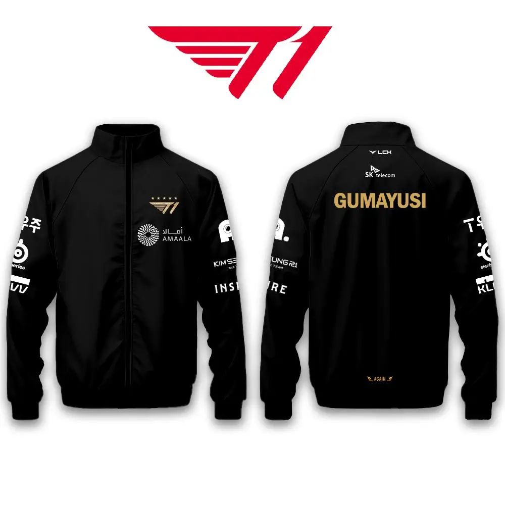 2025 World Championship T1 Team Jackets Jersey SKT Faker LCK