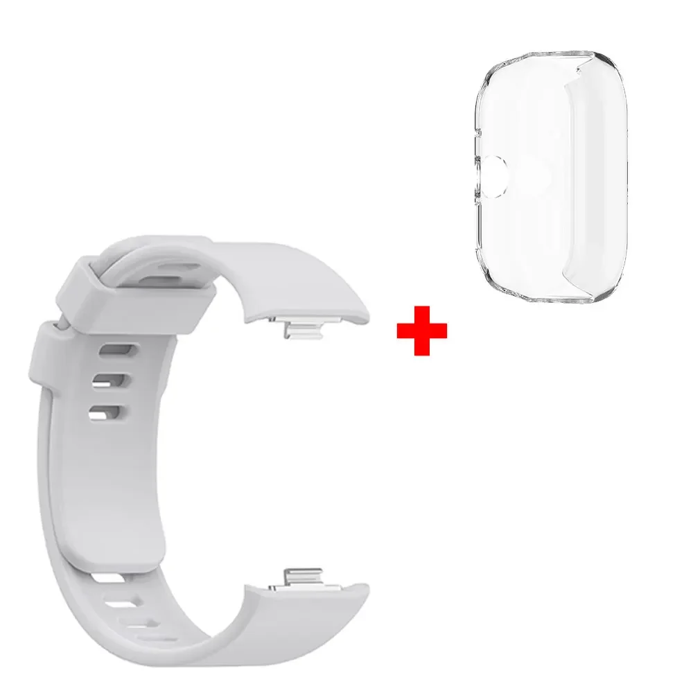 Premium Silicone Watchband and Case for Xiaomi Redmi Watch 4 - Stylish Replacement Strap with Protective Cover