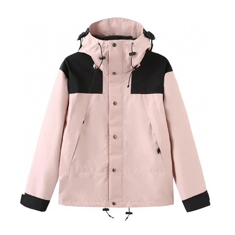 American TNF Classic 1990 Outdoor Stormsuit Loose And Wind Resistant Men's Hooded Jacket Women's Mountaineering Sweater 5