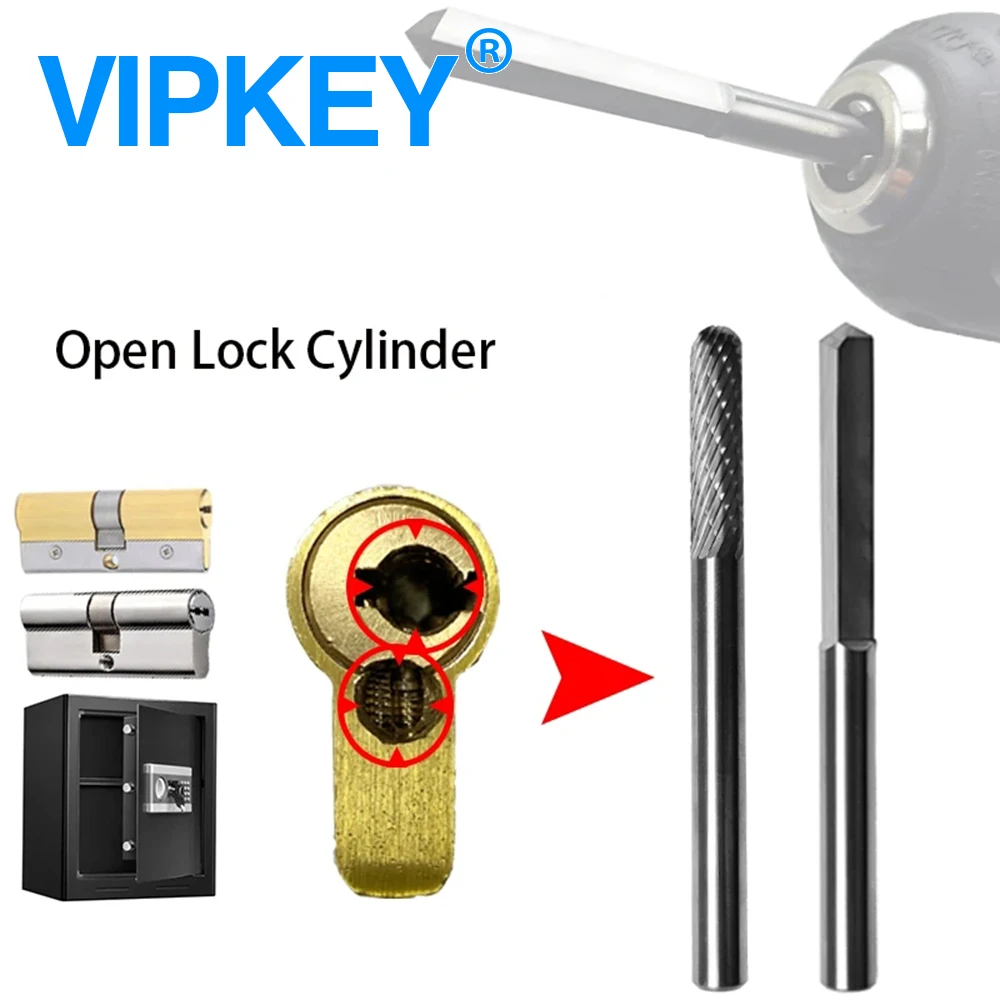ProfessionalToolLocksmithDrillBitBurrDieGrinderLockOpenerfor