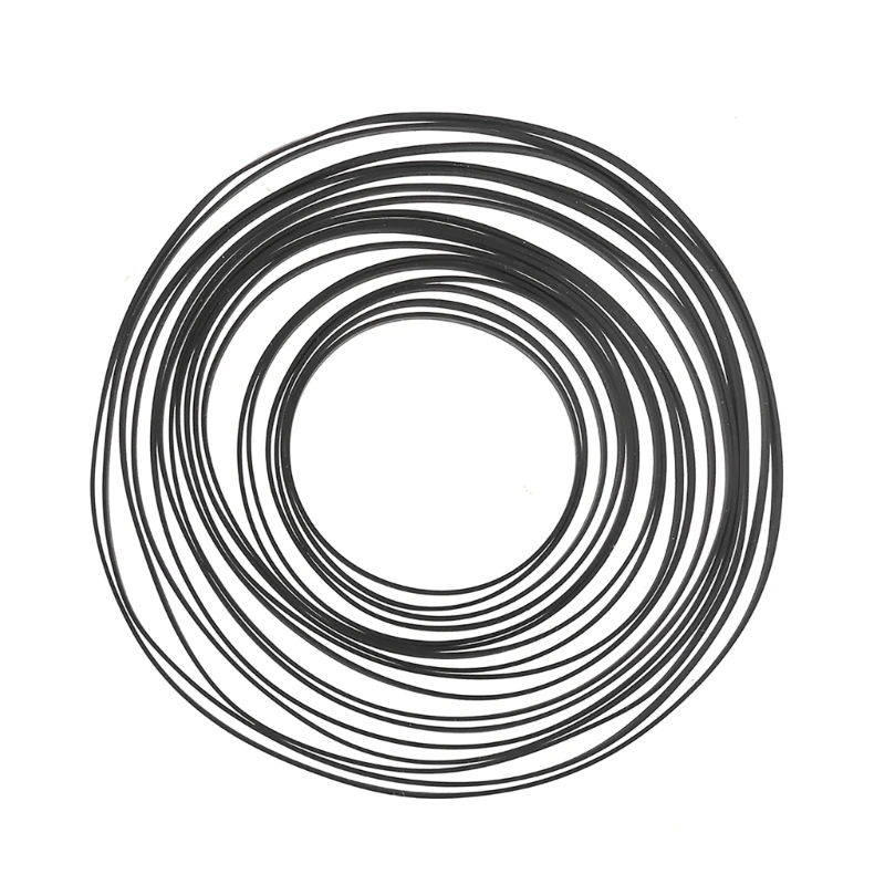 10Pcs 5mm/3mm Universal Mix Cassette Tape Machine Belt Assorted Home Components Recorder Turntable Strap Belt for DVD