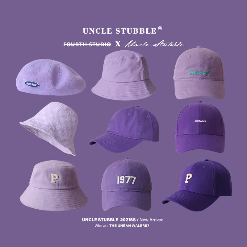 Cappello Viola Viola Chiaro Soft Top Berretto Da Baseball Berretto Rigido Yam Berretto Da Pescatore Cappello Lavorato A Maglia Donna