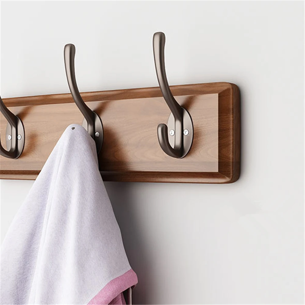 Natural Wood Wall Hook Coat Rack Clothes Hanger Bedroom Hook Bathroom Door Back Hooks  Nordic Home Decor Hooks for Living Room