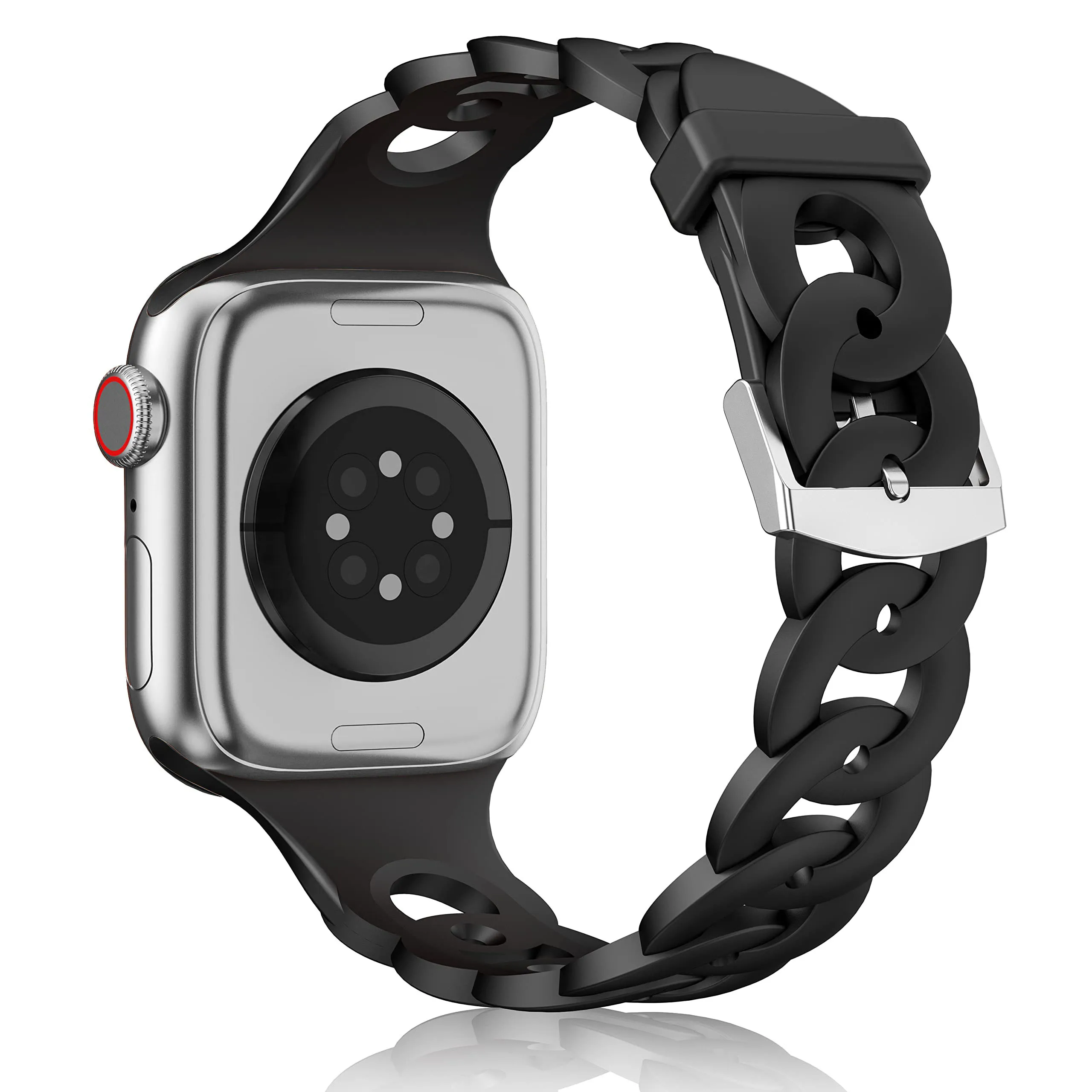 Silicone Strap for Apple watch band 44mm 40mm 45mm 41mm 42mm 38mm 49mm belt correa bracelet iWatch series ultra 9 8 7 6 5 4 3 SE
