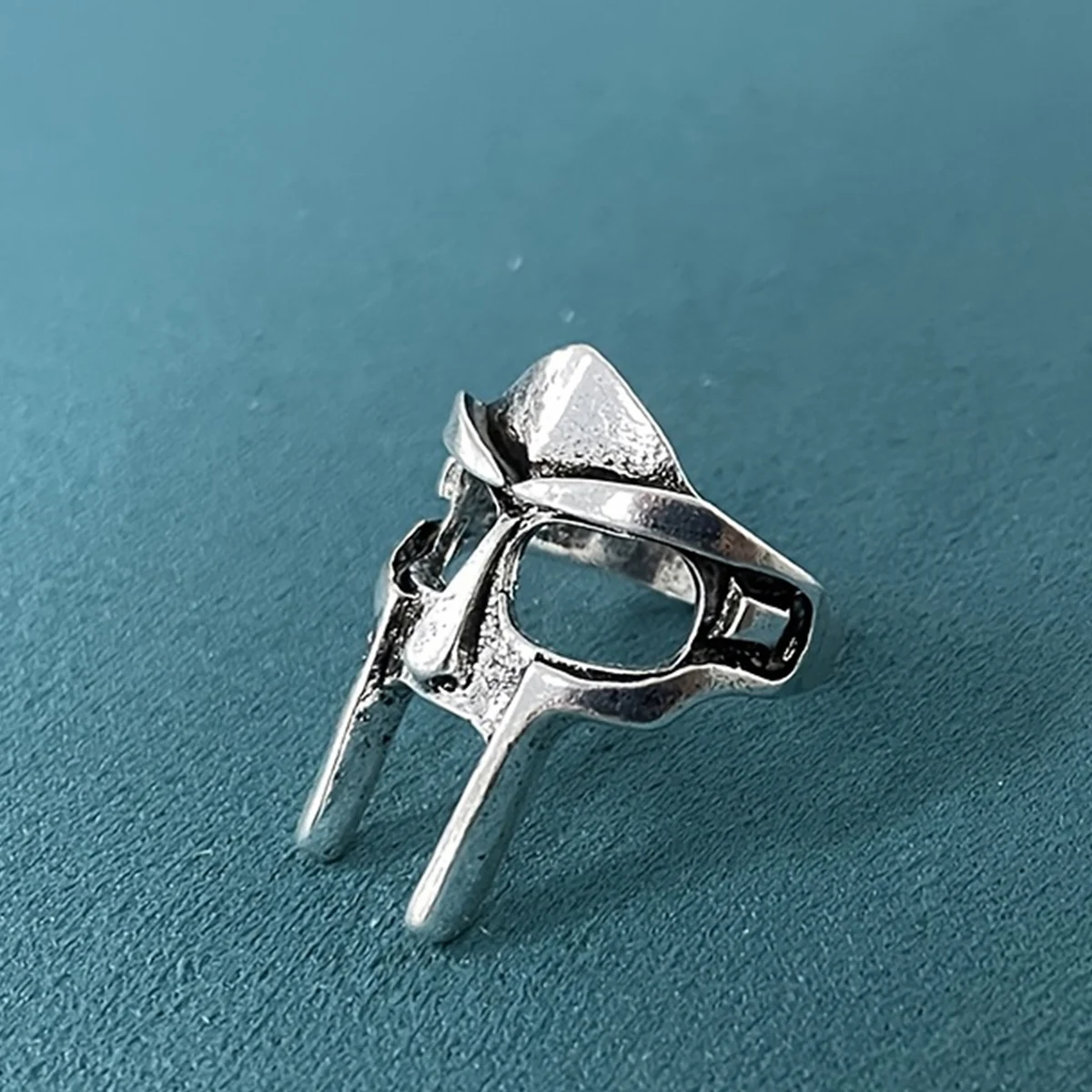 1 個シルバーカラーゴシックレトロメンズリングパンクスタイルエジプト