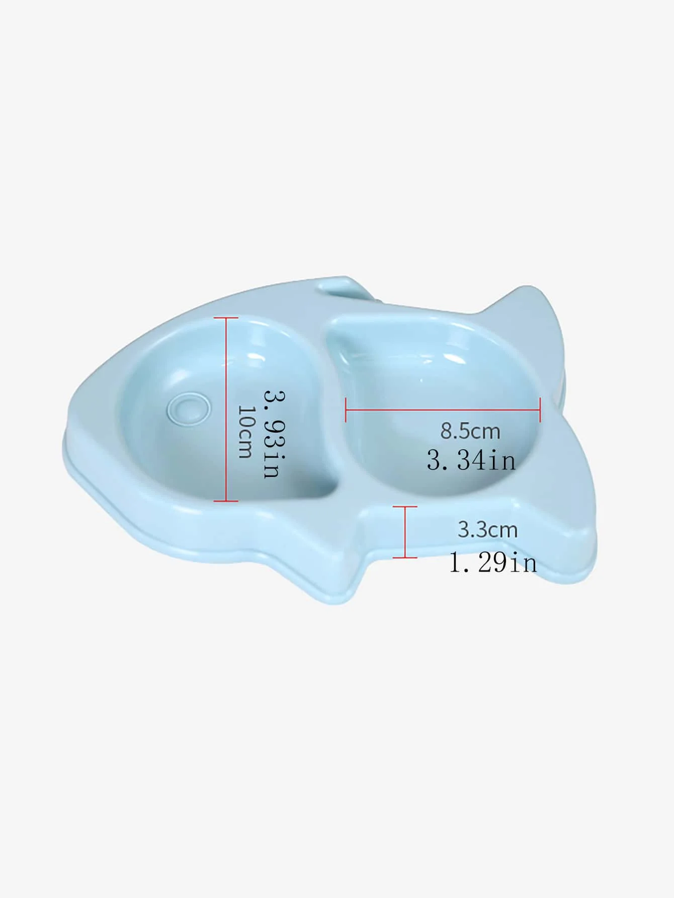 1pc-Pet food bowl with partition bowl anti slip, pet feeding bowl suitable for small and medium-sized dogs and cats