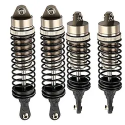 Premium Aluminum Alloy Front & Rear Shock Absorbers (Titanium)