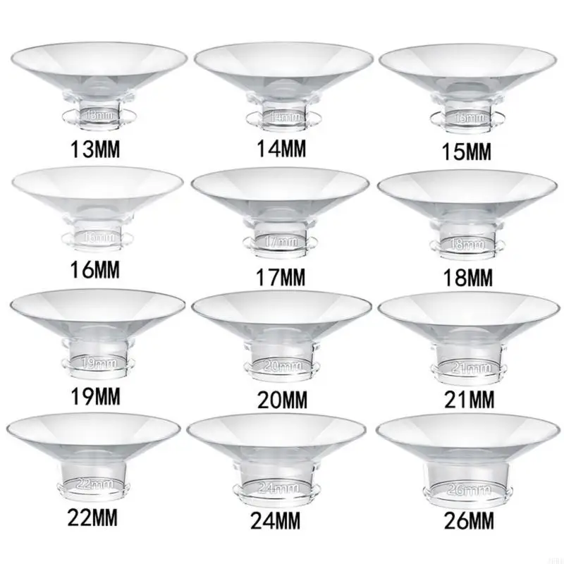 J6BE Breast Flange Adapter Silicone Converter Silicone Breast Shield Adapter Uprades for Comfortable Pumping Experience breast pump accessories silicon replacement parts
