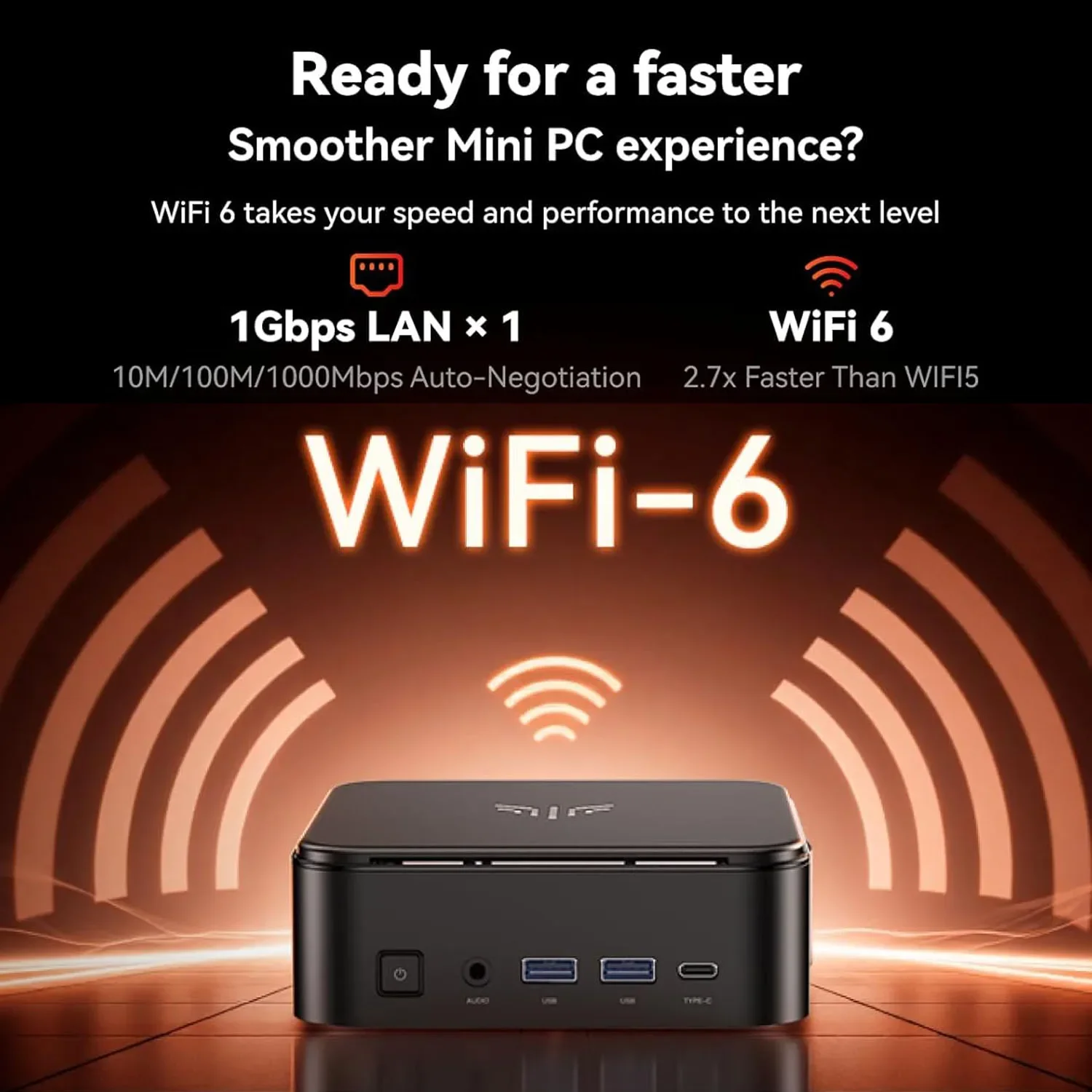 KAMRUI E3B Mini PC AMD Ryzen 7 7730U 16GB RAM 512G 1TB SSD Windows 11 Pro - immagine 2