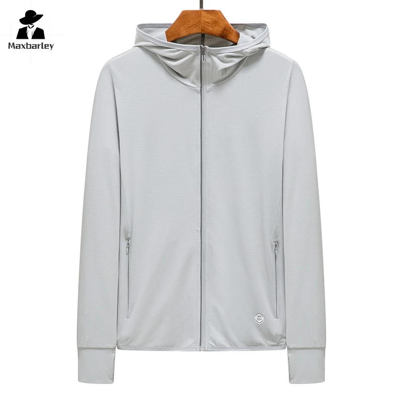 Summer Hooded Sun protection clothing Unisex UPF50+ Sport Ultra Thin UV Jacket Men Casual Quick Dry Camping Skin Windbreaker