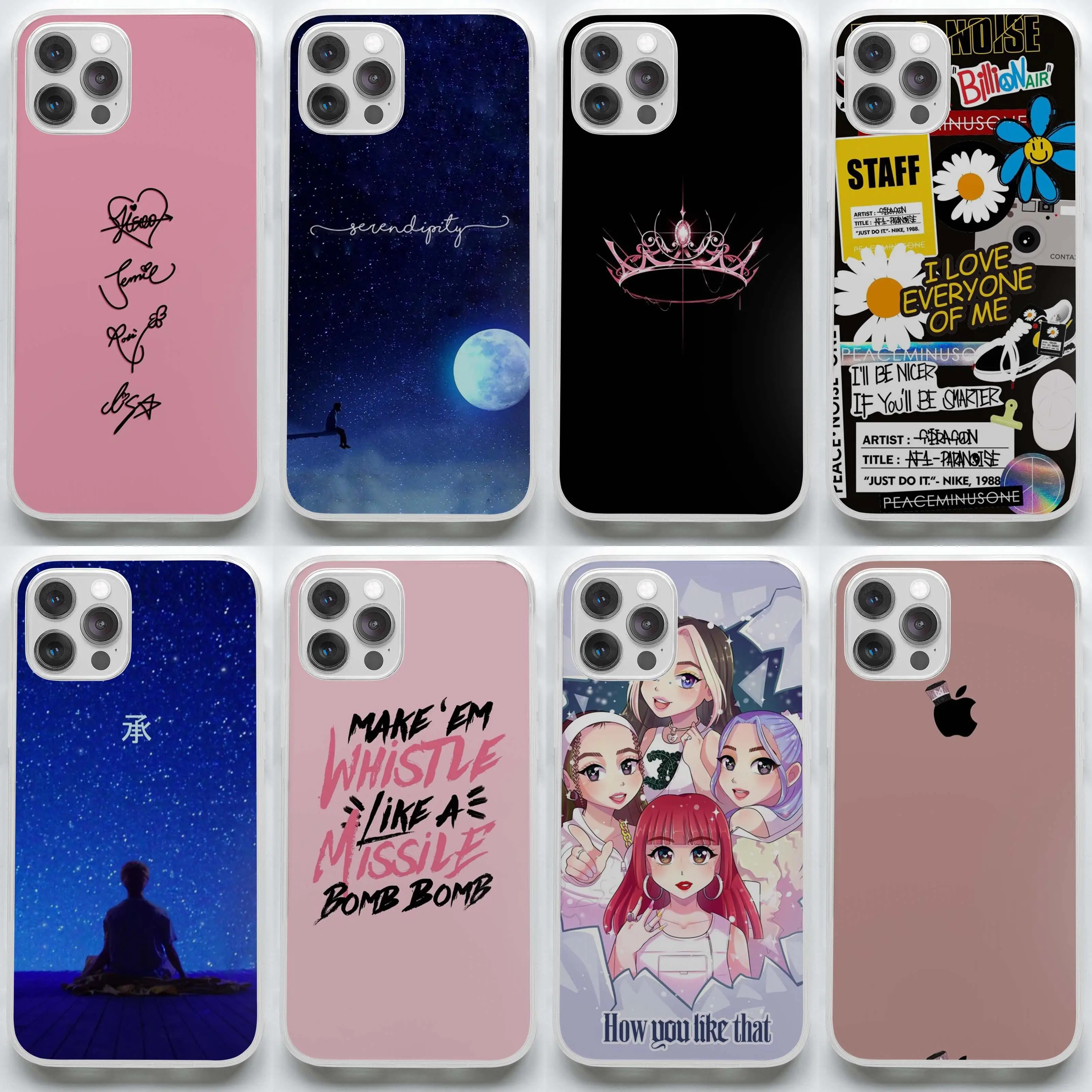 Чехол для телефона с надписью B-Blackpink-ks мягкий чехол iPhone X XS XR Max 11 12 13 Pro Mini 7 8 Plus