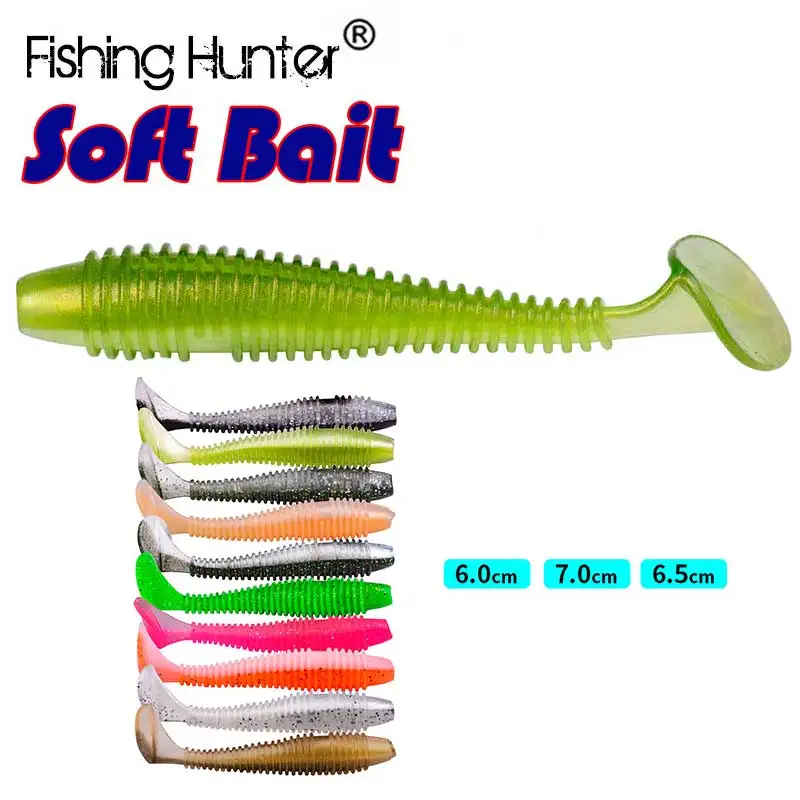 Saltwater Paddle Tail Swimbaits Plastic Paddle Tail Swimbaits 10pcs