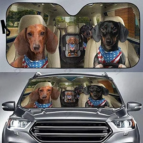 

Dachshund Auto Sun Shade Car Windshield Window Cover Sunshade, Auto Sun Shade Car Accessories, Auto Cover Protector Window, Car