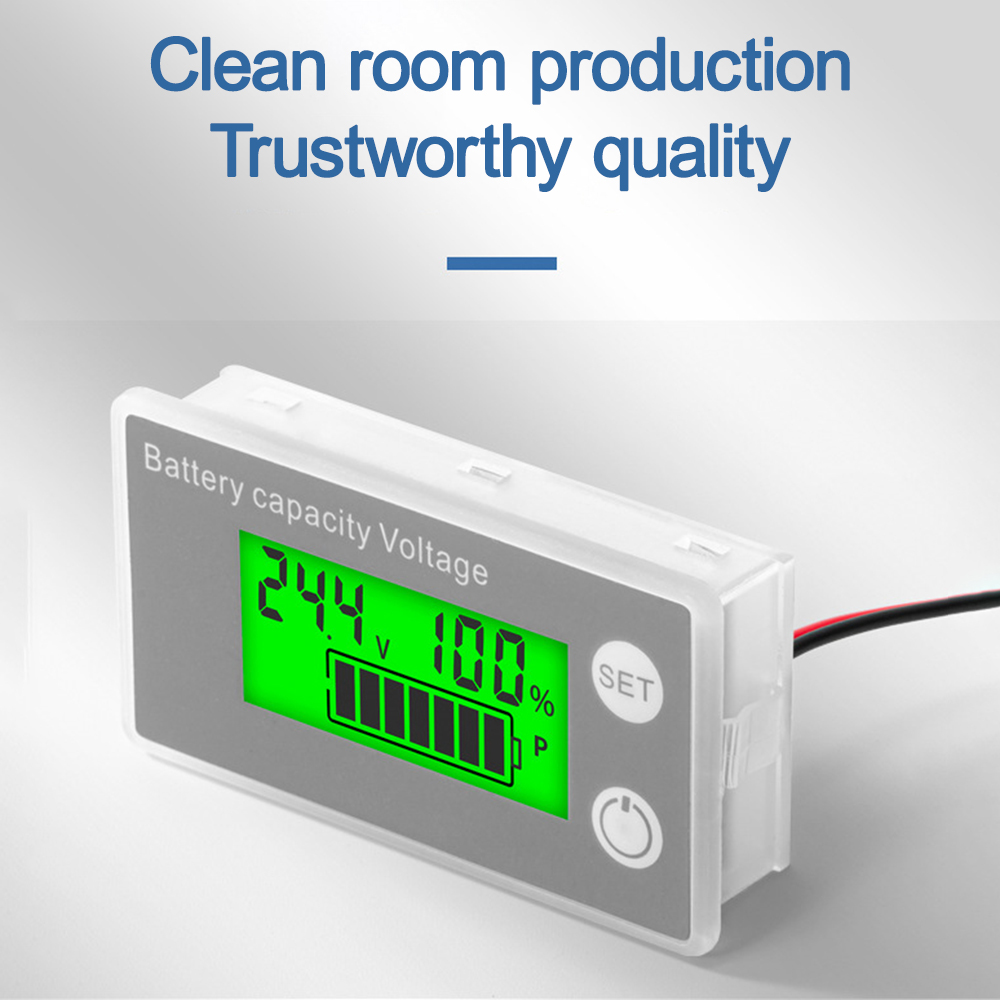 DC8-100V Battery Capacity Indicator LCD Digital Electricity Meter Car Motorcycle Lead-acid Lithium LiFe PO4 Voltage Tester