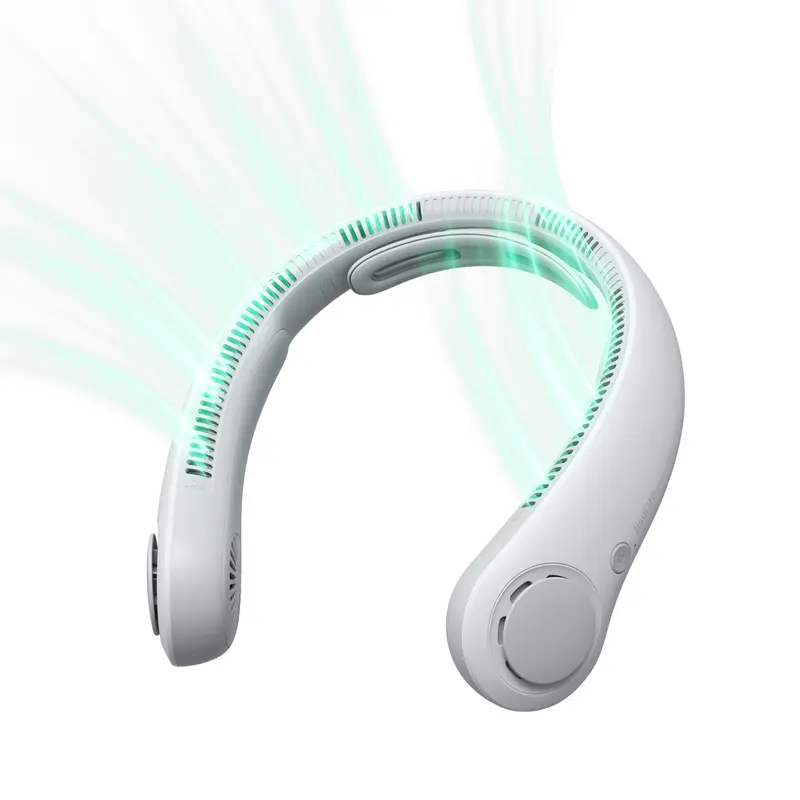 JISULIFE Portable Neck Fan Upgraded, 5000mAh Battery, Necksupport, 5 Speeds Gears Adjustment, Outdoor Wearable Hands-Free Fan - Image 8